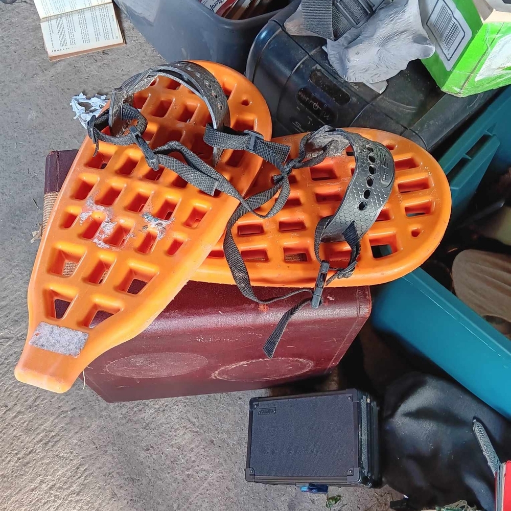 Vintage snow shoes